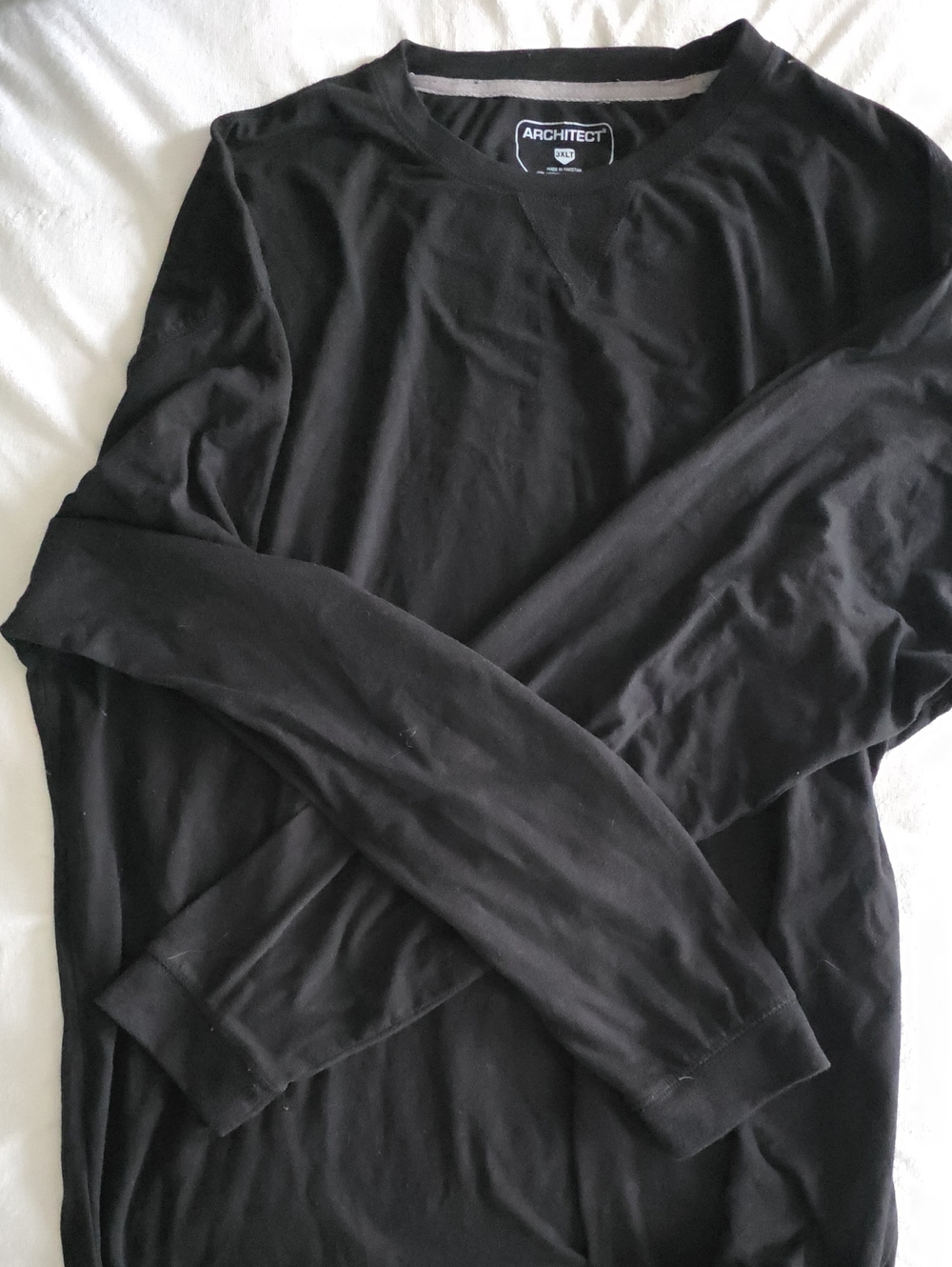 Architect Men's Black Long-Sleeve Crewneck Shirt